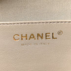 Suede Quilted Medium Chanel 25 Handbag Dark Grey