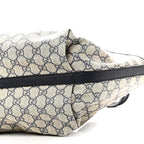 GG Supreme Monogram Denim Small Totissima Reversible Tote Beige Blue