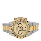 Stainless Steel 18K Yellow Gold 40mm Oyster Perpetual Cosmograph Daytona Watch Champagne 126503