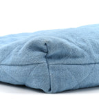 Denim Quilted Chanel 22 Light Blue