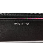 Calfskin Whipstitch Wallet On Chain WOC Black