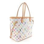 LV x TM Monogram Multicolor Neverfull MM White