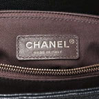 Caviar Quilted Small Coco Chain Handle Flap Black