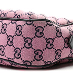 Monogram Multicolor Matelasse Diagonal Small GG Marmont Chain Shoulder Bag Pink Blue
