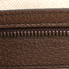 GG Supreme Monogram Textured Dollar Calfskin Web Ophidia Wristlet Shoulder Bag Beige Ebony New Acero