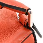 Grained Calfskin Small Puzzle Bag Orange