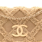Tweed Nature Flap Dark Beige