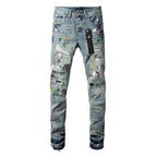PURPLE  Fashion Jeans 9072