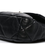 Lambskin Quilted Medium Chanel 19 Flap Black