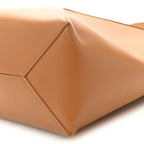 Shiny Calfskin Medium Puzzle Fold Tote Warm Desert