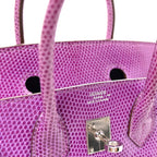 Lizard Birkin 25 Violet