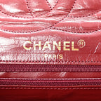Lambskin Quilted Medium Double Flap Bag Black