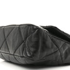 Lambskin Quilted Large Chanel 19 Flap Black