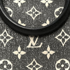 Denim Monogram Jacquard Speedy Bandouliere 25 Black