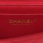 Lambskin Quilted Mini Rectangular Flap Dark Pink