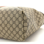 GG Supreme Monogram Medium Ophidia Shopping Tote Brown