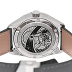 Stainless Steel Calfskin 39mm Carrera Astronomer Automatic Watch Silver WBX2112