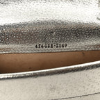 Metallic Calfskin Super Mini Dionysus Shoulder Bag Silver