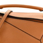 Grained Calfskin Mini Puzzle Bag Tan