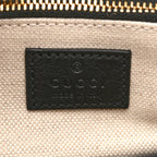 GG Supreme Monogram Horsebit 1955 Soft Small Shoulder Bag Beige Black