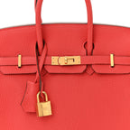 Togo Birkin 25 Rouge Pivoine