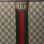 GG Supreme Monogram Web Medium Savoy Trolley Beige Ebony