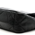 Goatskin Quilted Medium Chanel 19 Flap Black
