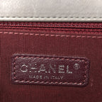 Calfskin Double Stitch New Medium Boy Flap Grey
