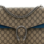 GG Supreme Monogram Medium Dionysus Shoulder Bag Blue