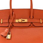 Togo Birkin 35 Orange
