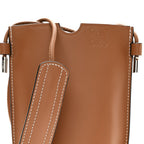 Smooth Calfskin Anagram Phone Pouch Tan
