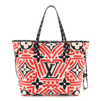 Monogram Giant Crafty Neverfull MM Creme Rouge Black