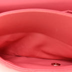 Lambskin Quilted Jumbo Double Flap Pink
