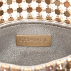 Metal Pearl Minaudiere CC Mini Evening Bag Multicolor