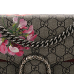GG Supreme Monogram Blooms Small Dionysus Shoulder Bag Beige Multicolor Dry Rose