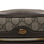 GG Supreme Monogram Web Small Ophidia Belt Bag 85 34 Dark Brown
