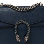 Dollar Calfskin Crystal Mini Dionysus Shoulder Bag Blue Agata Montana Sapphire