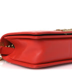 Calfskin Chevron Quilted Medium Boy Flap Red