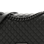 Caviar Quilted New Medium Boy Flap So Black
