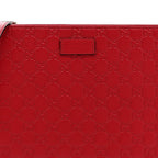Guccissima Signature Messenger Bag Hibiscus Red