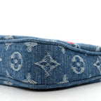 LV X TM Monogram Denim Cerises Pochette Accessories Blue