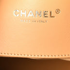 Suede Quilted Medium Chanel 25 Handbag Beige