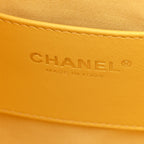 Caviar Quilted Small Chanel 25 Handbag Light Yellow