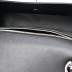 Shiny Alligator Mini Rectangular Flap Black