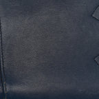 Caviar Quilted Maxi Double Flap Navy Blue