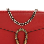 Calfskin Mini Dionysus Chain Wallet Hibiscus Red