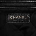 Shiny Calfskin Quilted Small Chanel 22 Black