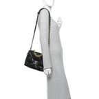 Lambskin Quilted Medium Chanel 19 Flap Black