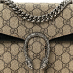 GG Supreme Monogram Mini Dionysus Shoulder Bag Black