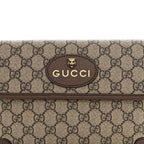 GG Supreme Monogram Neo Vintage Web Belt Bag Brown